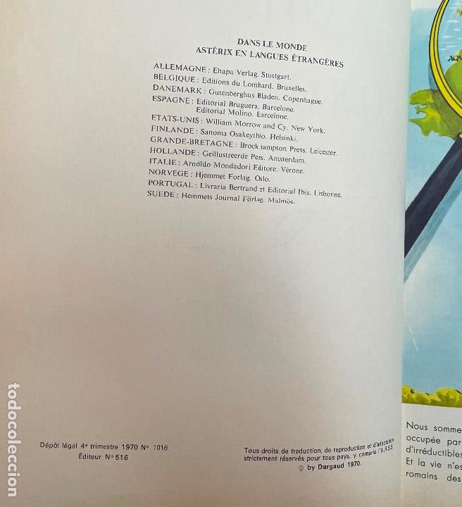 C&oacute;mics: ASTERIX CHEZ LES HELVETES, Dargaud, EN FRANCES - Foto 9