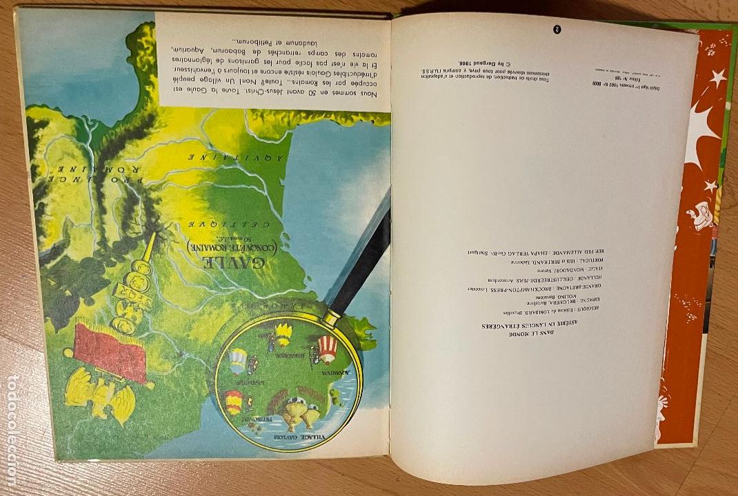C&oacute;mics: ASTERIX, CHEZ LES BRETONS, Dargaud, 1969 EN FRANCES - Foto 2