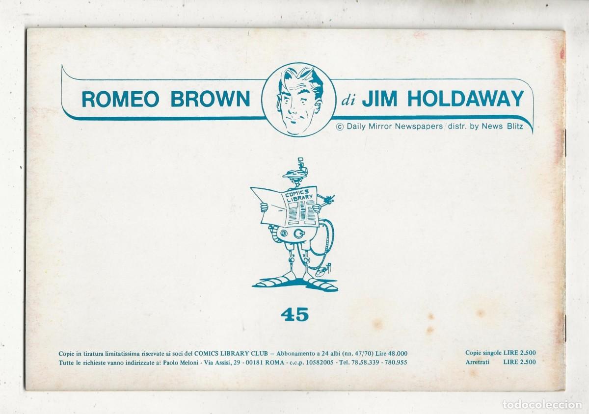 C&oacute;mics: ROMEO BROWN N&ordm; 45 - EN ITALIANO - Foto 2