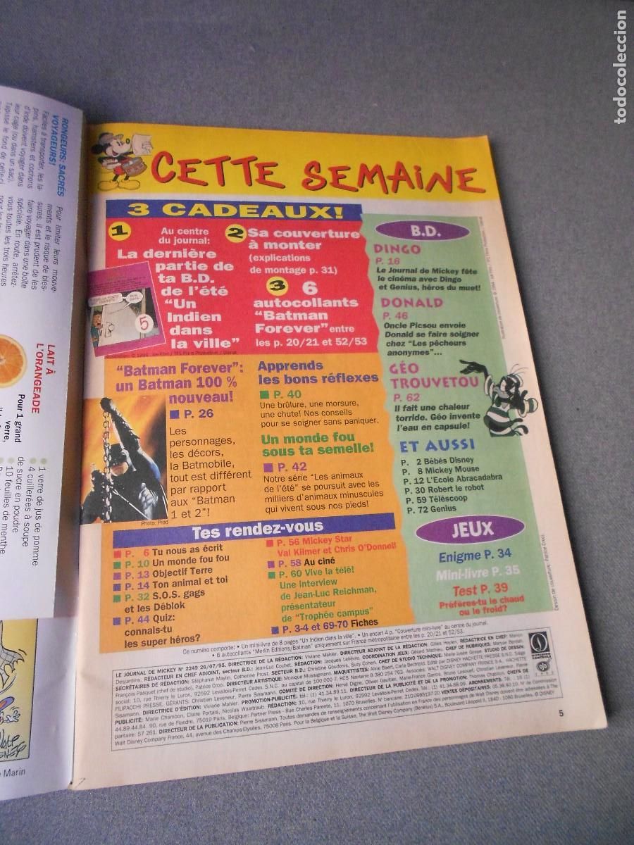 C&oacute;mics: LE JOURNAL DE MICKEY. Batman. - Foto 2