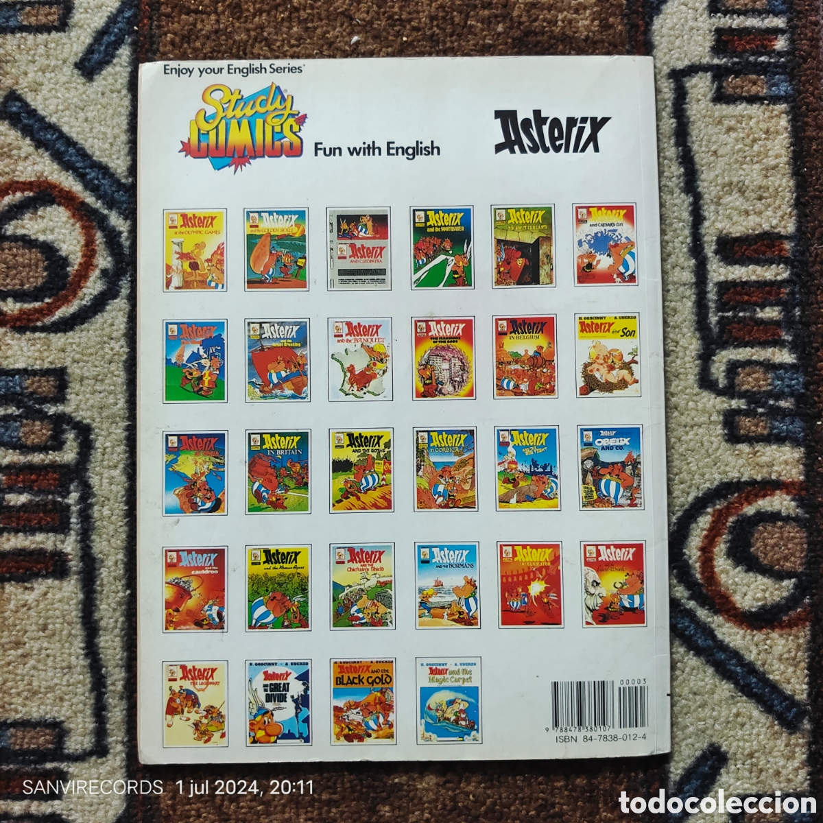 C&oacute;mics: ASTERIX AND THE GOLDEN SICKLE (STUDY COMICS) (EDICIONES DEL PRADO) - Foto 2
