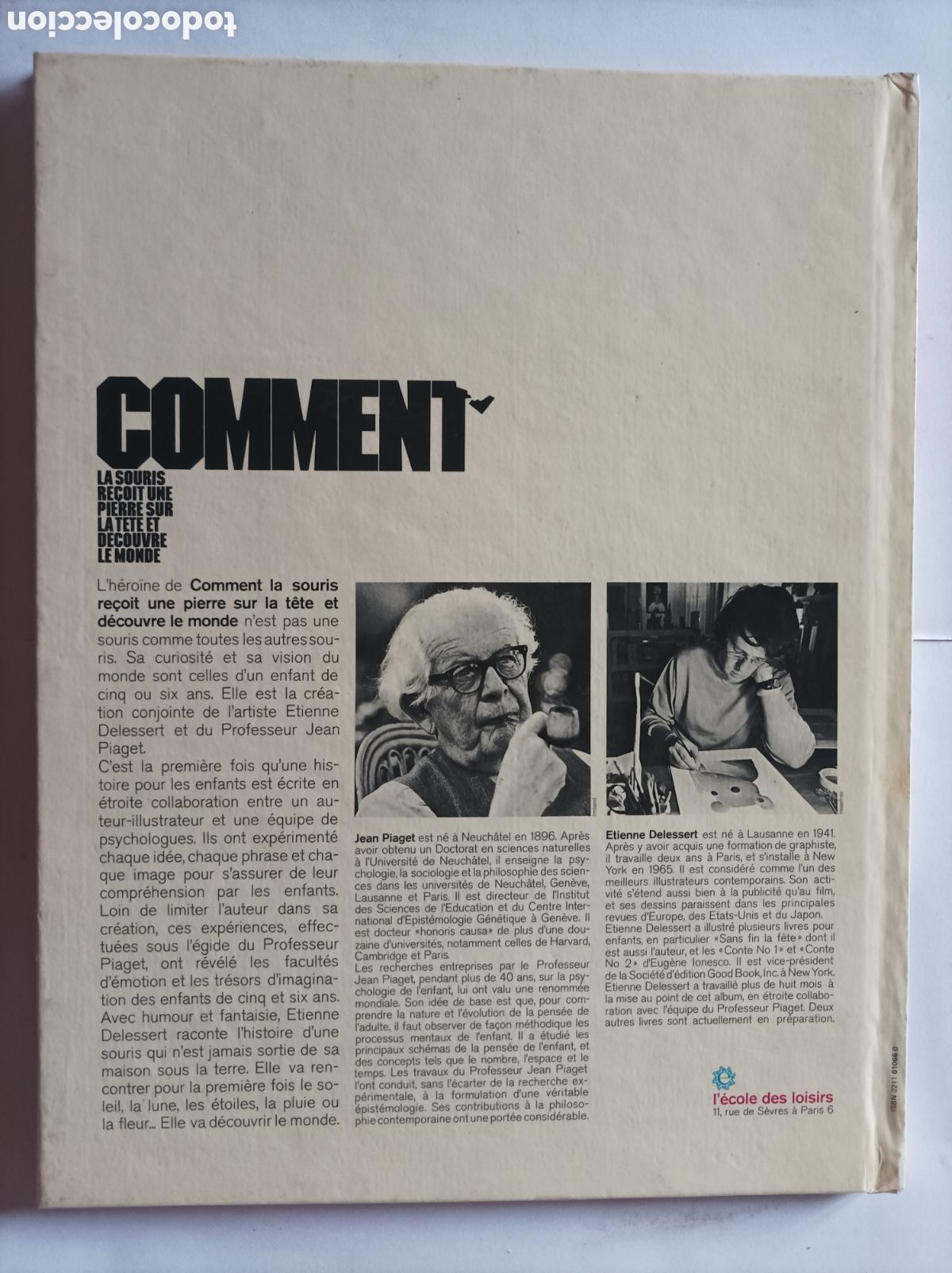C&oacute;mics: COMMENT. ETIENNE DELESSERT PREFACE DE JEAN PIAGET. FRANCES. - Foto 2