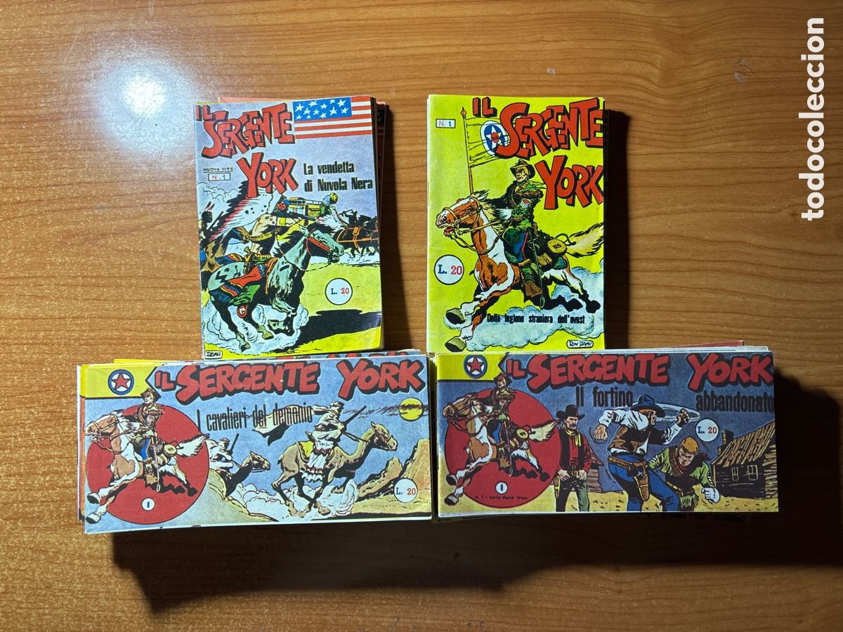 Comics: EL SARGENTO YORK LAS 4 SERIES COMPLETAS DE LOS A&Ntilde;OS 40 50 EDICION FACSIMIL EN ITALIANO 59 NUMEROS