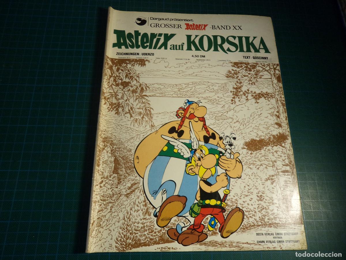 C&oacute;mics: Asterix en Corcega. Rustica. En aleman. lomo doblado. - Foto 1