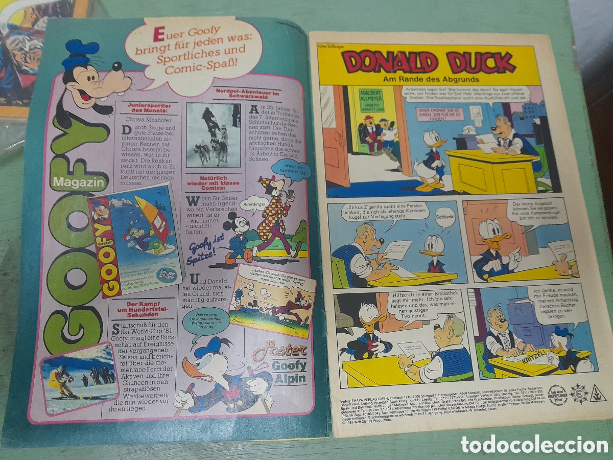 C&oacute;mics: Mickey Mouse n&uacute;mero 3 a&ntilde;o 1981 en Aleman - Foto 3
