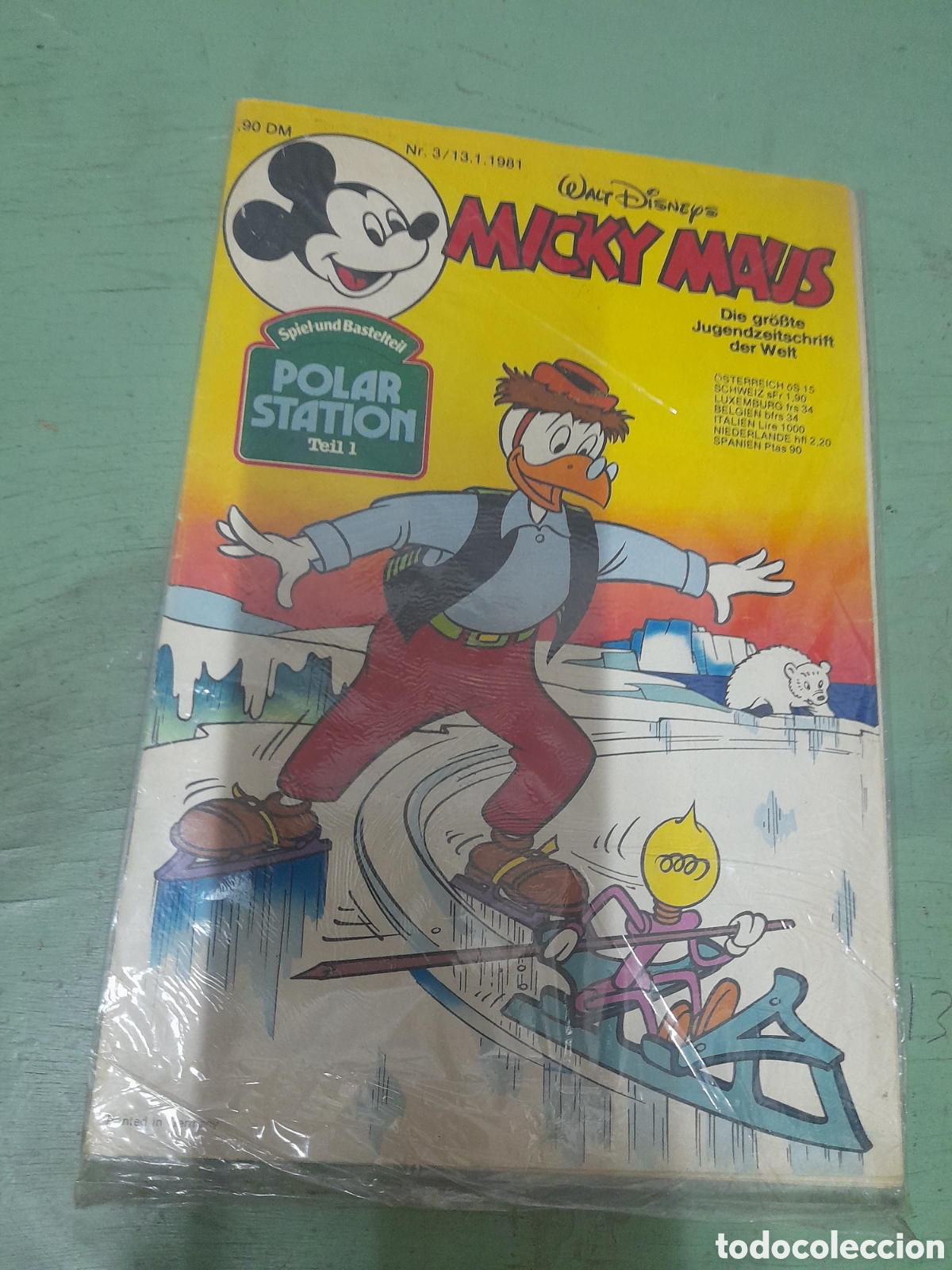 C&oacute;mics: Mickey Mouse n&uacute;mero 3 a&ntilde;o 1981 en Aleman - Foto 1