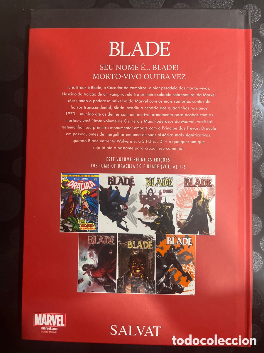 C&oacute;mics: OS HEROIS MAIS PODEROSOS DA MARVEL N.38 BLADE Ed SALVAT - Foto 2