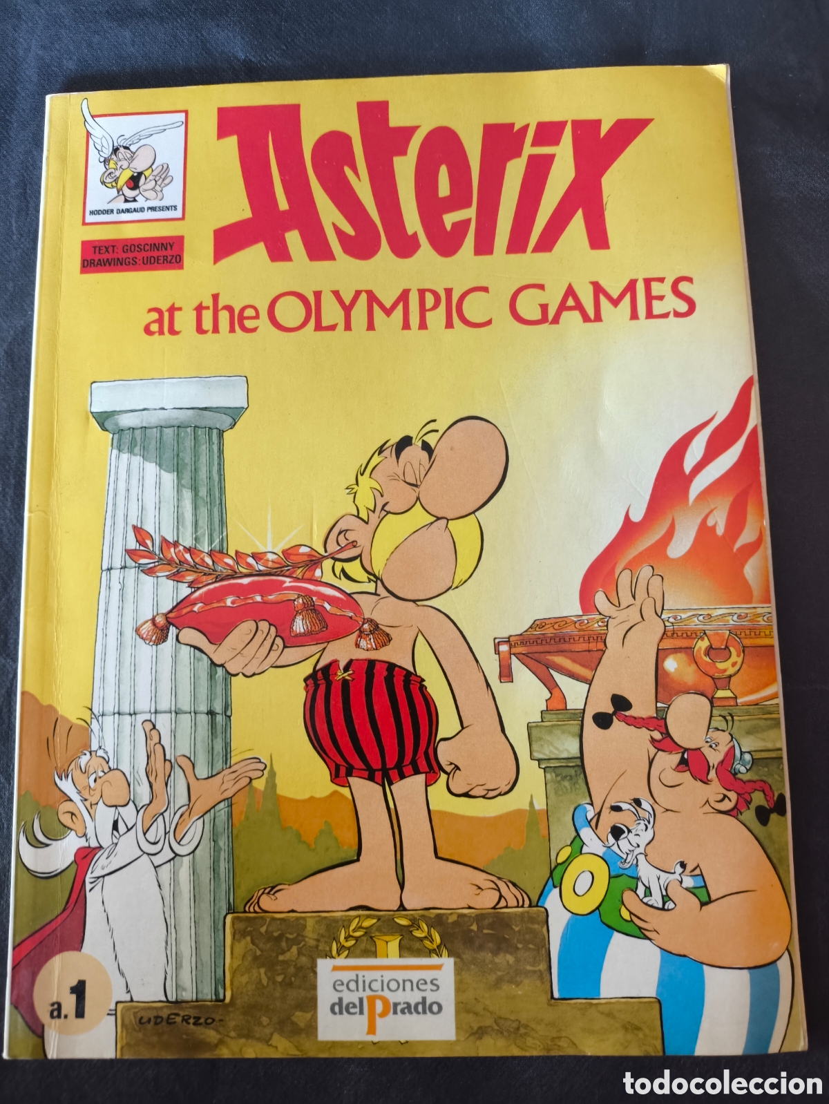 C&oacute;mics: LOTE 3 C&Oacute;MICS ASTERIX EN INGL&Eacute;S STUDY COMICS PRADO CON GLOSARIOS SEPARATA RARO - Foto 2
