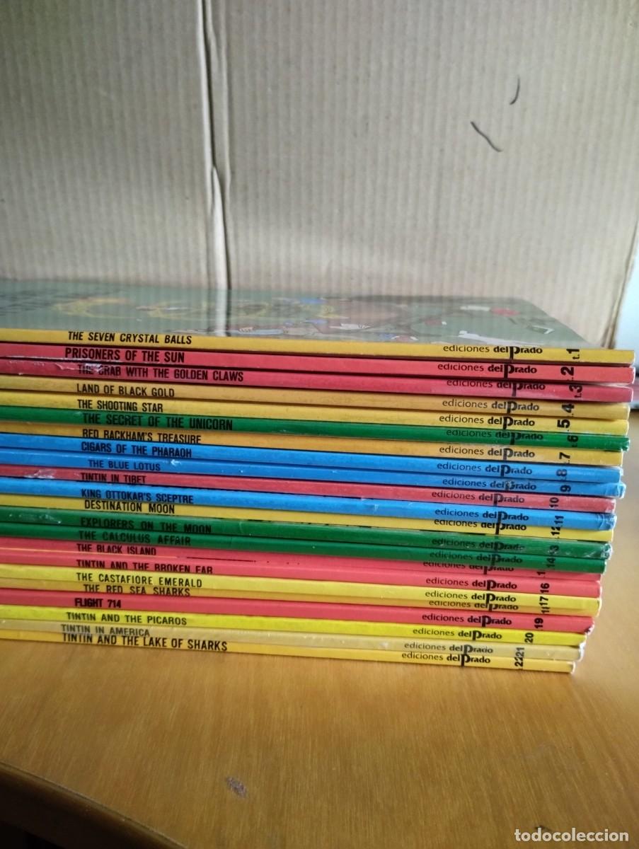 C&oacute;mics: TINTIN - HERGE ---- EN INGL&Eacute;S -- EDICIONES DEL PRADO-- COMPLETA - Foto 2