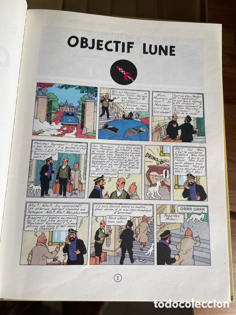 C&oacute;mics: TINTIN OBJECTIF LUNE Casterman 1966 - Foto 8