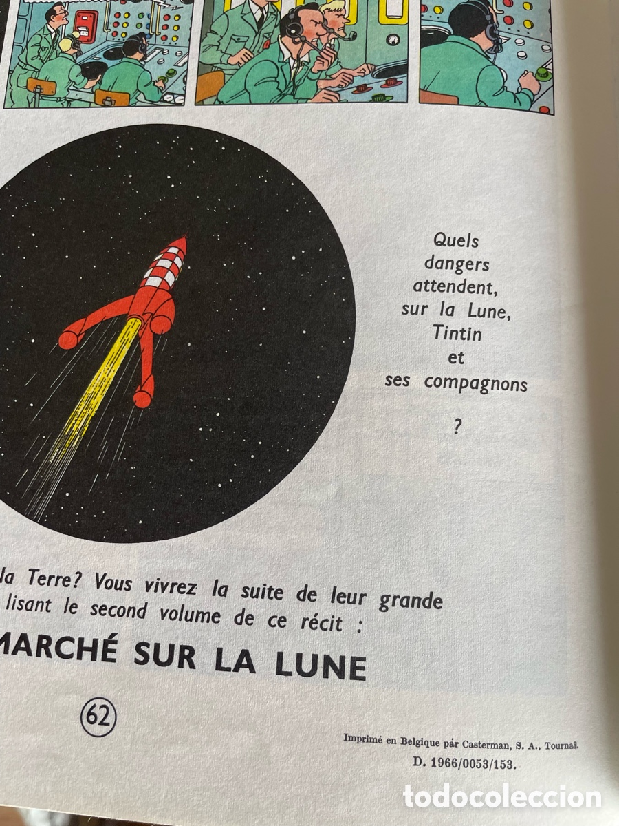 C&oacute;mics: TINTIN OBJECTIF LUNE Casterman 1966 - Foto 11