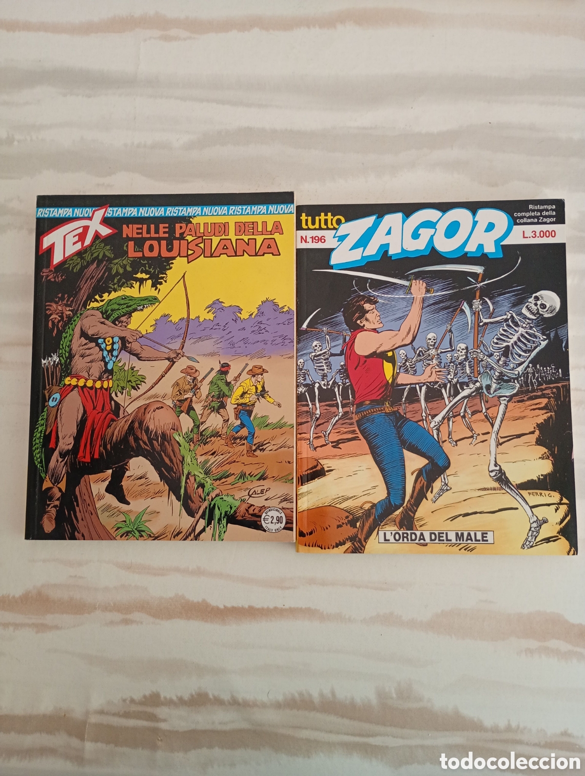 C&oacute;mics: TEX y ZAGOR 2 EJEMPLARES versi&oacute;n Italia FUMETTI