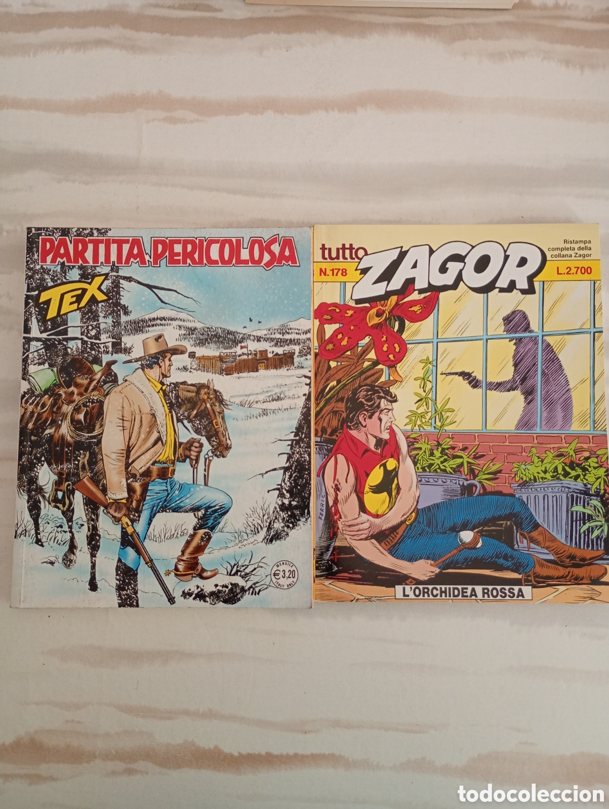 C&oacute;mics: TEX y ZAGOR 2 EJEMPLARES versi&oacute;n Italia FUMETTI