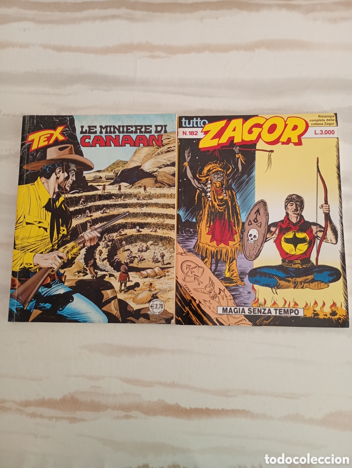 C&oacute;mics: TEX y ZAGOR 2 EJEMPLARES versi&oacute;n Italia FUMETTI