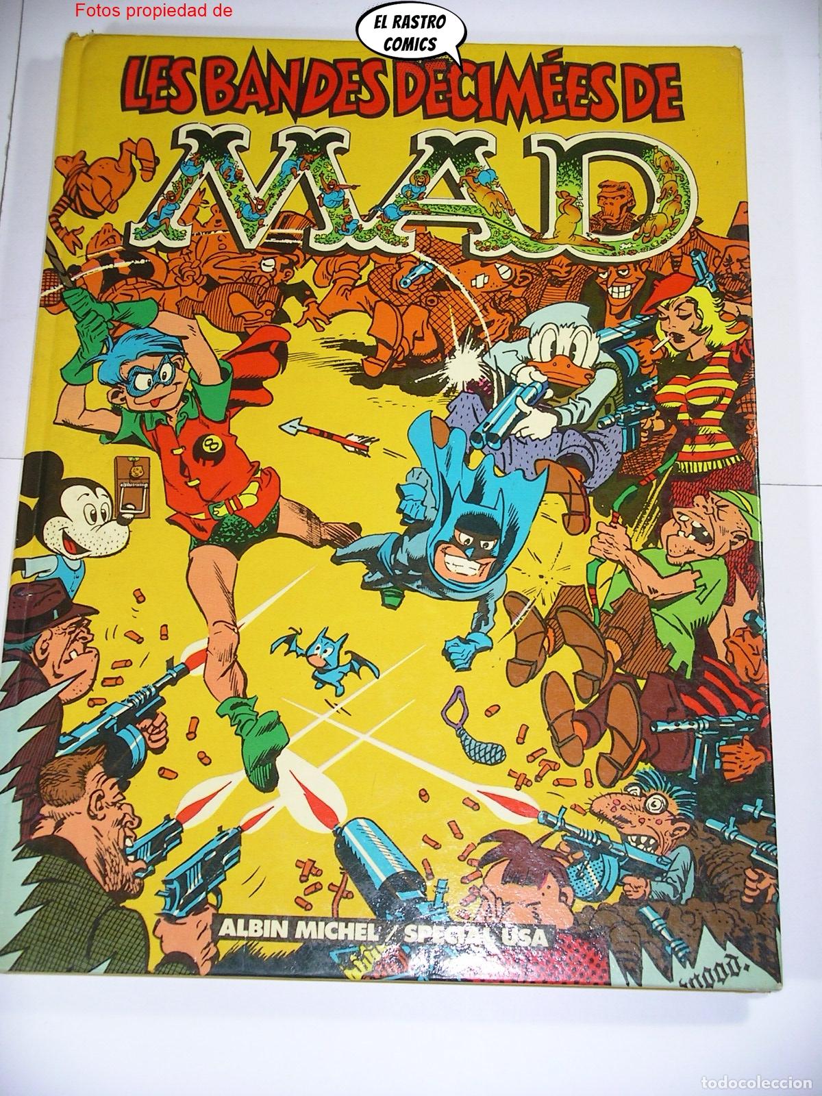 C&oacute;mics: Les bandes d&eacute;cim&eacute;es de MAD, Special USA, ed Albin Michel 1985, Wood, Heath, Severin, Elder, franc&eacute;s