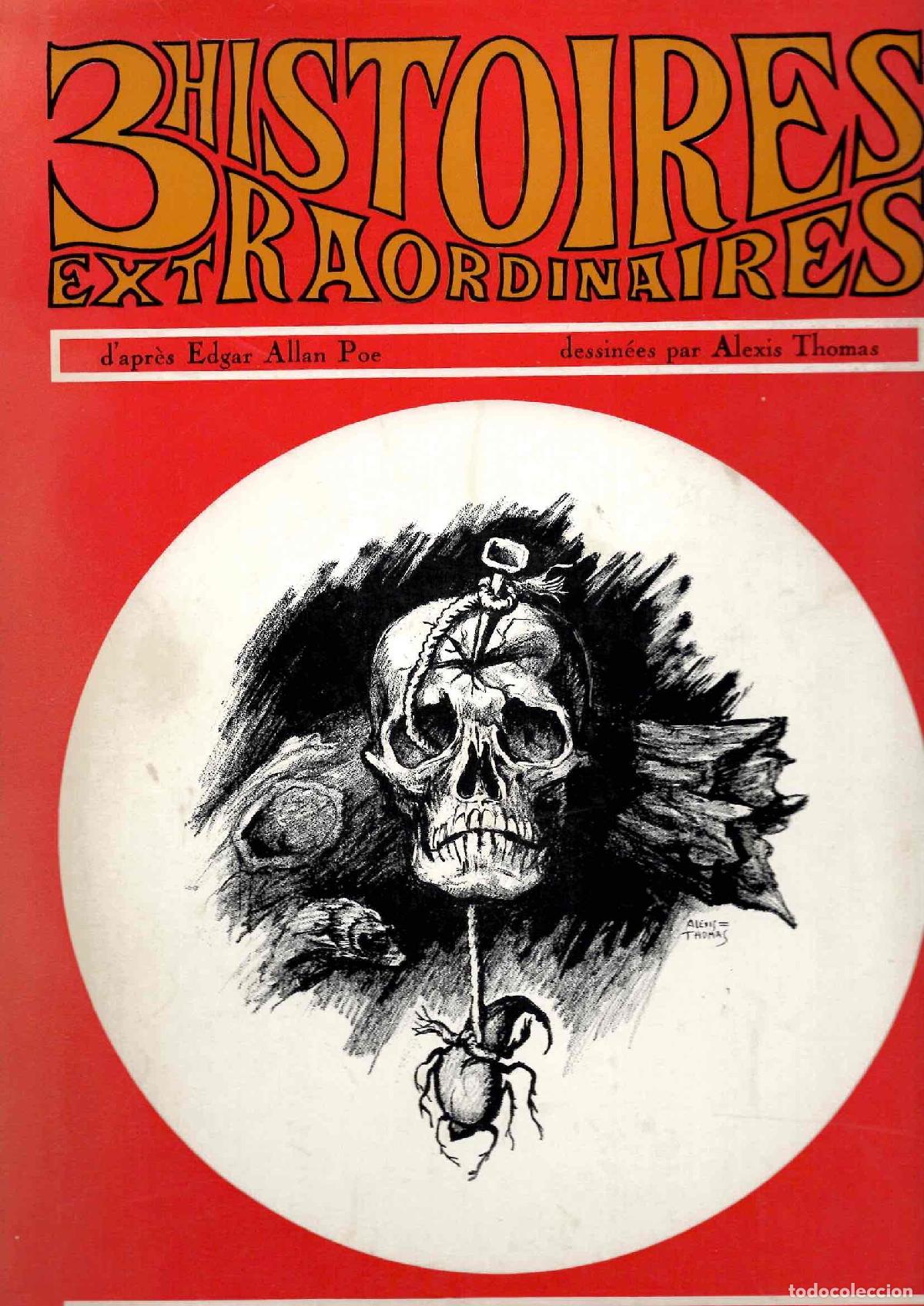 C&oacute;mics: 3 HISTOIRES EXTRAORDINAIRES D'APR&Egrave;S EDGAR ALLAN POE. EDITIONS SERG, 1968. EN FRANCES