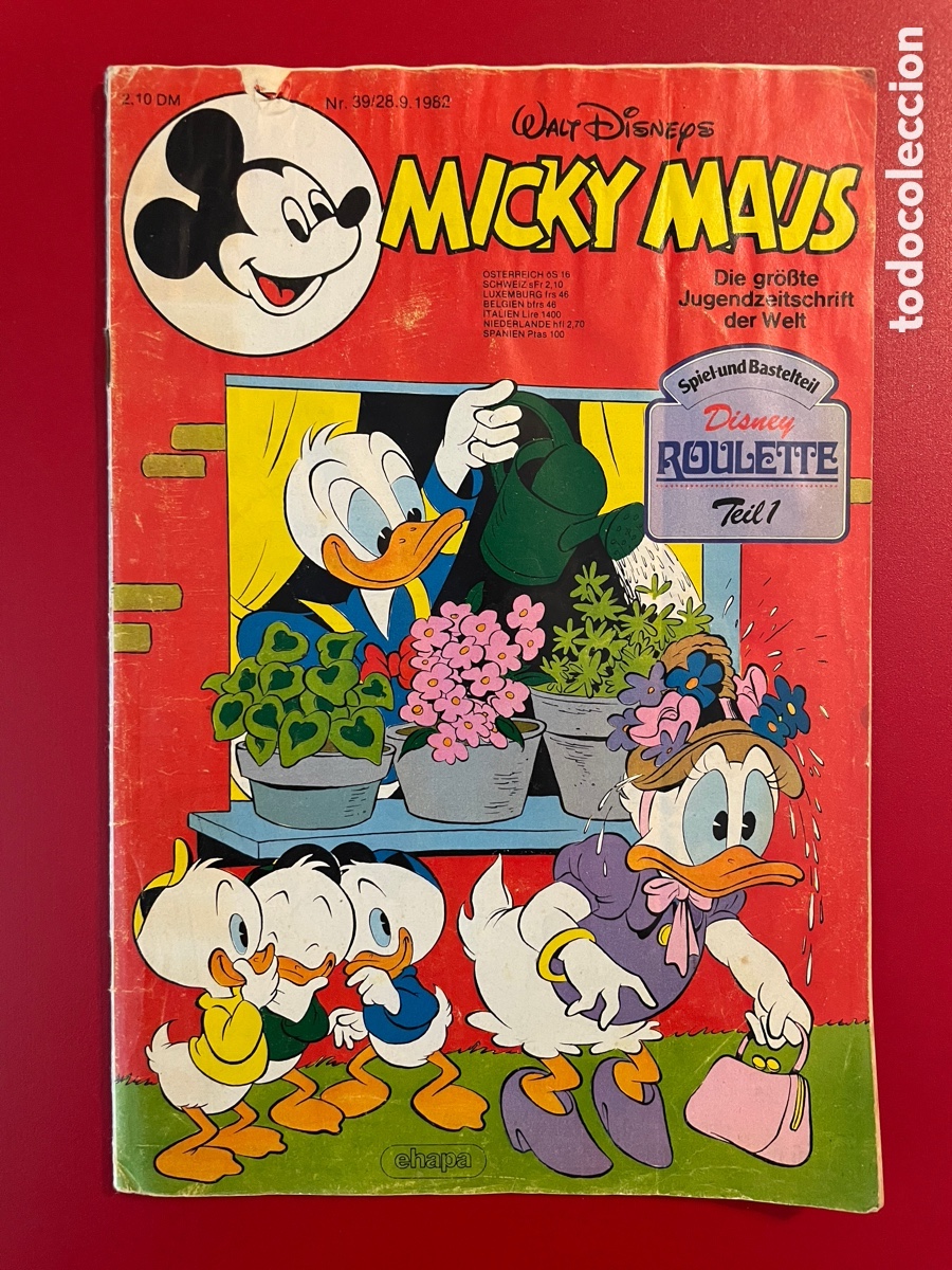 C&oacute;mics: Mickey Mouse. Alem&aacute;n. Micky Maus. 1982. Walt Disney