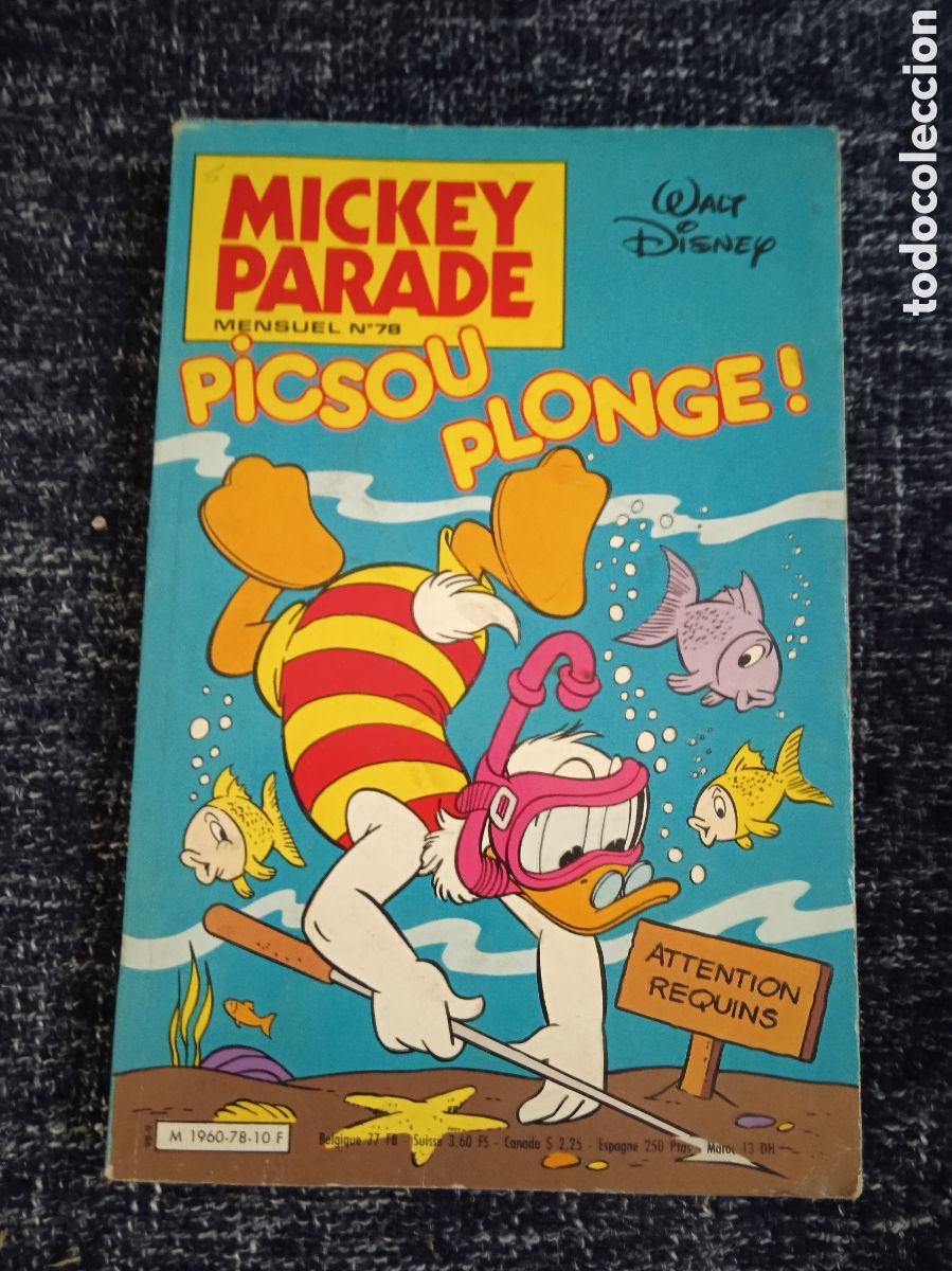 C&oacute;mics: MICKEY PARADE N&ordm; 78 PICSOU PLONGE ( EDICION EN FRANCES )