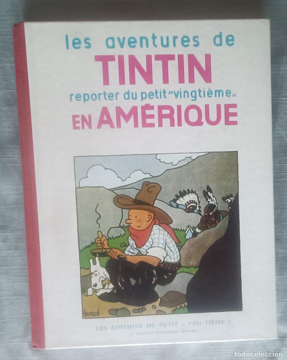 C&oacute;mics: Les aventures de Tint&iacute;n en Am&eacute;rique Facsimile 1983 Casterman
