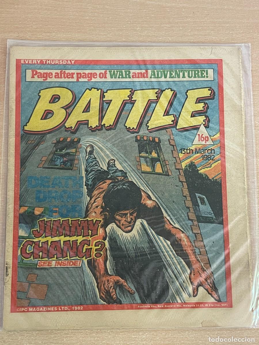 C&oacute;mics: Comic ingl&eacute;s BATTLE Magazine 13th March 1982 Jimmy Chang 13 Marzo 1982 WWII 2&ordf; Guerra Mundial