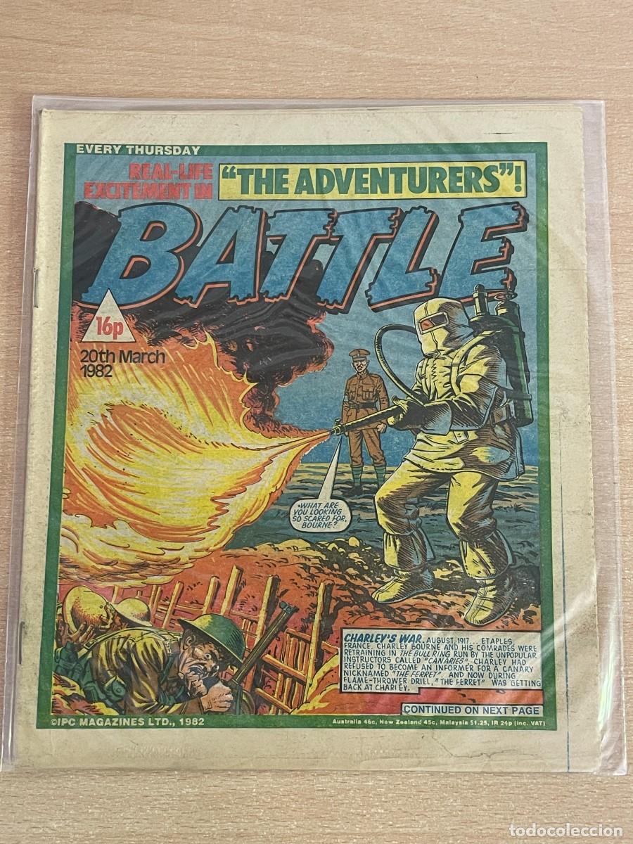 C&oacute;mics: Comic ingl&eacute;s BATTLE Magazine 20th March 1982 The Adventurers 20 Marzo 1982 WWII 2&ordf; Guerra Mundial
