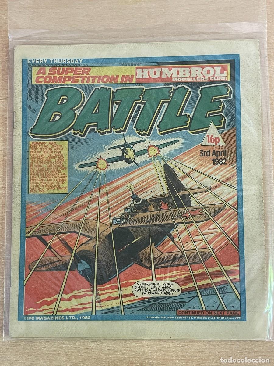 C&oacute;mics: Comic ingl&eacute;s BATTLE Magazine 3rd April 1982 Johnny Red 3 Abril 1982 WWII 2&ordf; Guerra Mundial