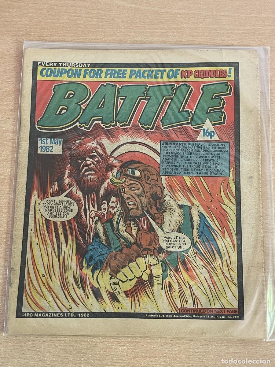 C&oacute;mics: Comic ingl&eacute;s BATTLE Magazine 1st May 1982 Johnny Red 1 Mayo 1982 WWII 2&ordf; Guerra Mundial