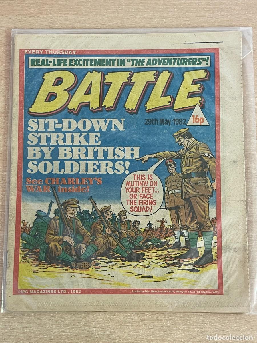 C&oacute;mics: Comic ingl&eacute;s BATTLE Magazine 29th May 1982 Charley's War 29 Mayo 1982 WWII 2&ordf; Guerra Mundial