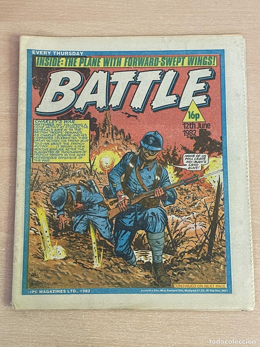 C&oacute;mics: Comic ingl&eacute;s BATTLE Magazine 12th June 1982 Charley's War 12 Junio 1982 WWII 2&ordf; Guerra Mundial