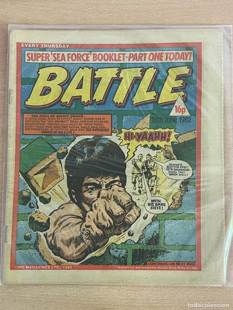 C&oacute;mics: Comic ingl&eacute;s BATTLE Magazine 19th June 1982 Jimmy Chang 19 Junio 1982 WWII 2&ordf; Guerra Mundial