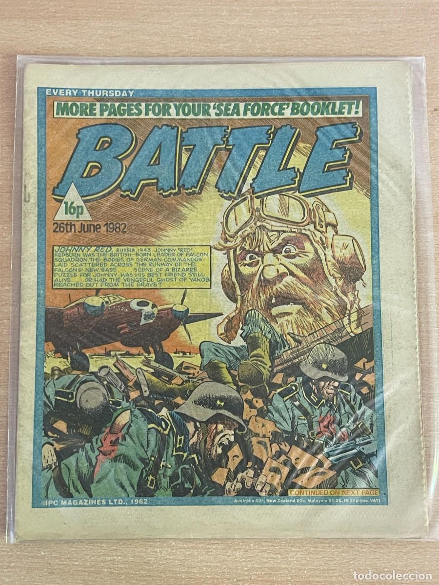 C&oacute;mics: Comic ingl&eacute;s BATTLE Magazine 26th June 1982 Johnny Red 26 Junio 1982 WWII 2&ordf; Guerra Mundial