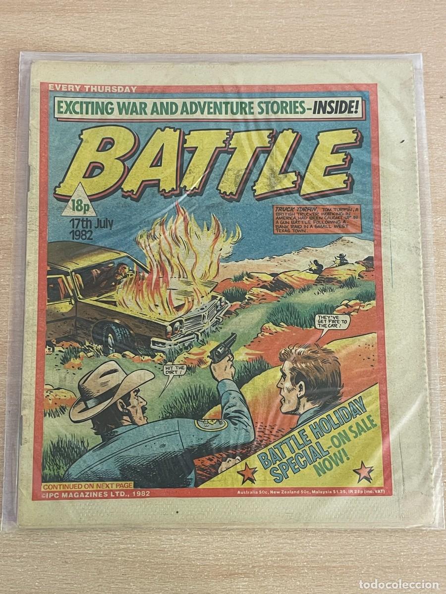 C&oacute;mics: Comic ingl&eacute;s BATTLE Magazine 17th July 1982 Truck Turpin 17 Julio 1982 WWII 2&ordf; Guerra Mundial