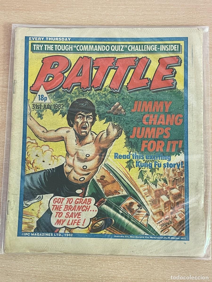 C&oacute;mics: Comic ingl&eacute;s BATTLE Magazine 31st July 1982 Jimmy Chang 31 Julio 1982 WWII 2&ordf; Guerra Mundial