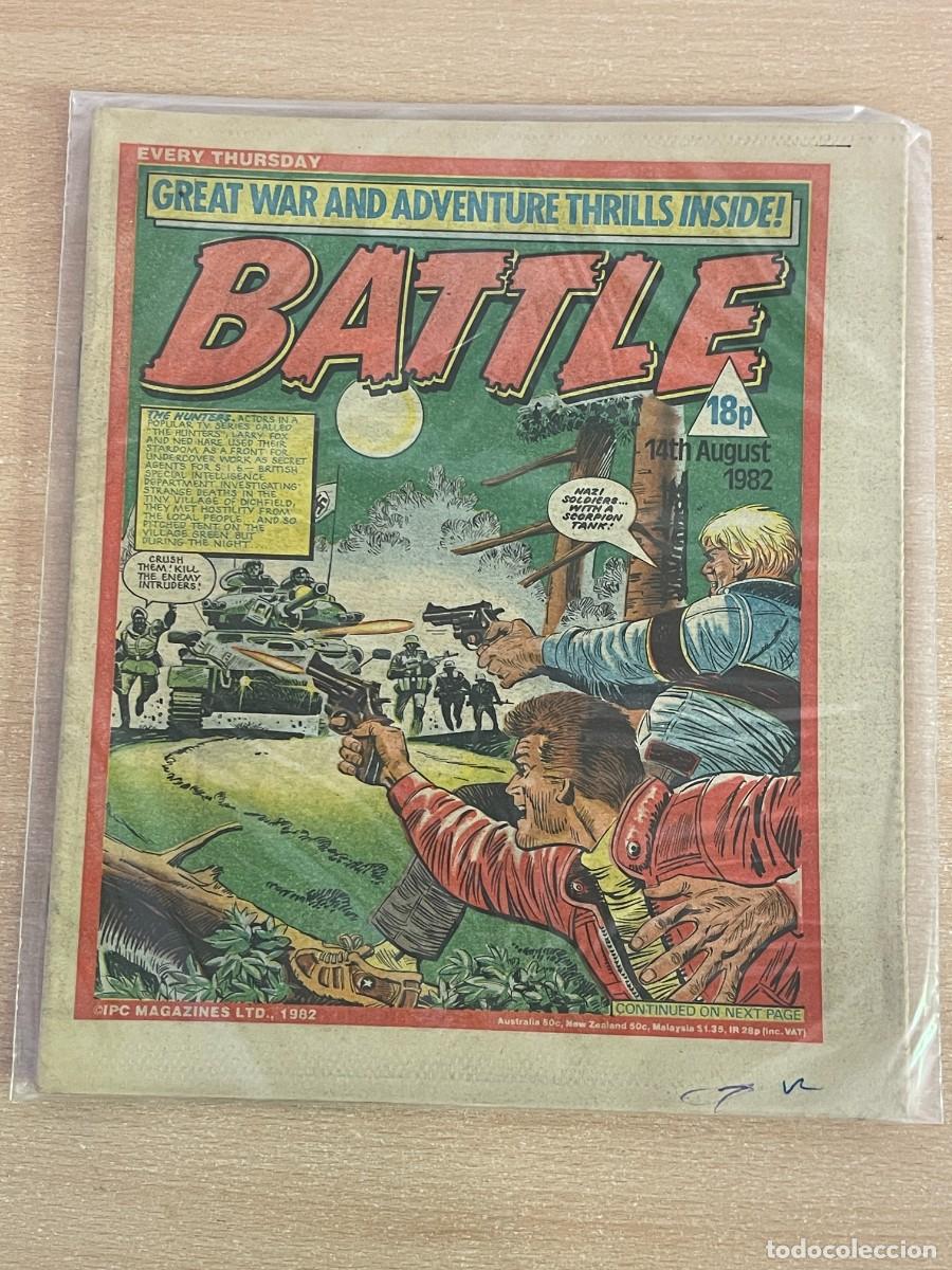 C&oacute;mics: Comic ingl&eacute;s BATTLE Magazine 14th August 1982 The Hunters 14 Agosto 1982 WWII 2&ordf; Guerra Mundial