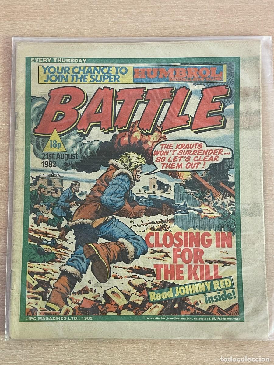 C&oacute;mics: Comic ingl&eacute;s BATTLE Magazine 21st August 1982 Johnny Red 21 Agosto 1982 WWII 2&ordf; Guerra Mundial