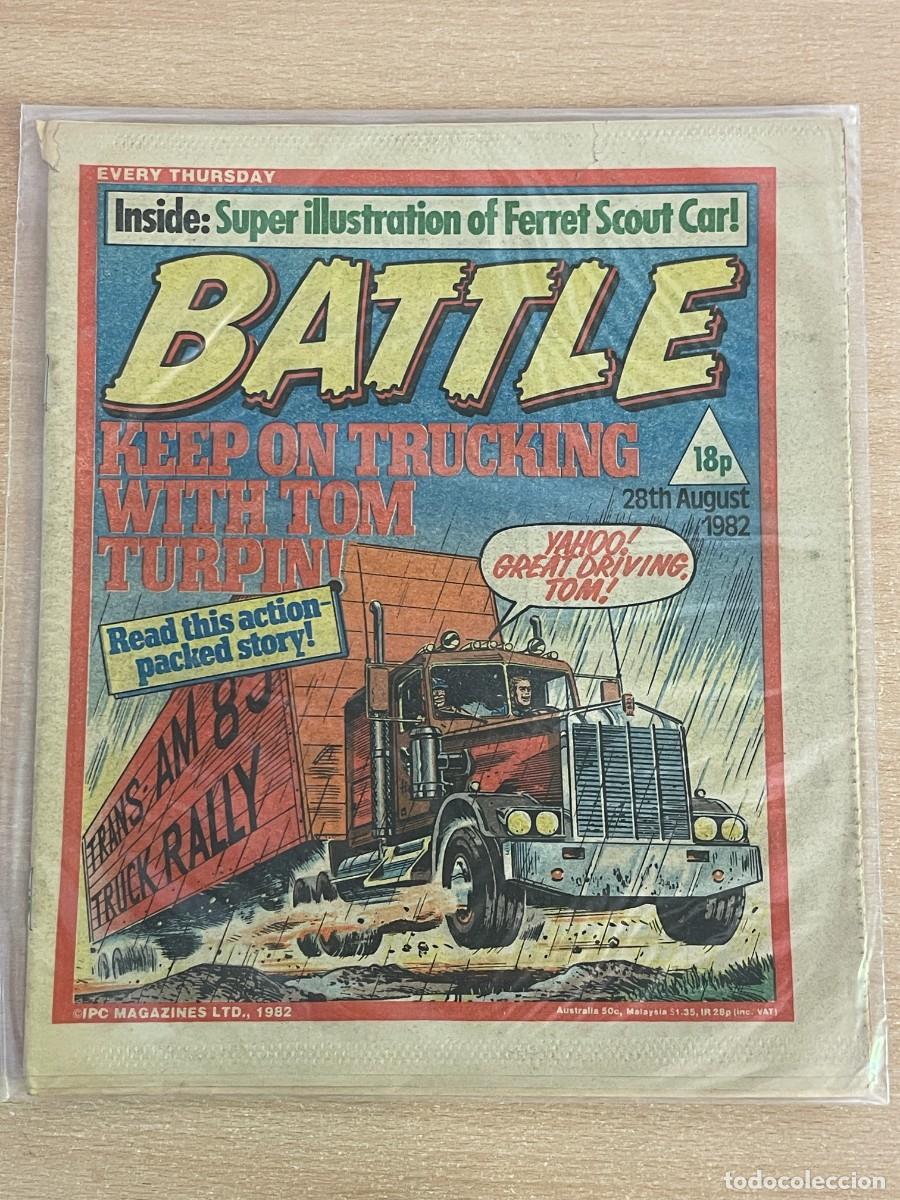 C&oacute;mics: Comic ingl&eacute;s BATTLE Magazine 28th August 1982 Tom Turpin 28 Agosto 1982 WWII 2&ordf; Guerra Mundial