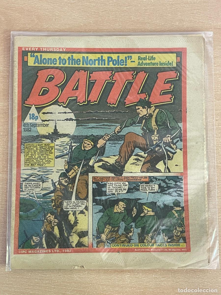 C&oacute;mics: Comic ingl&eacute;s BATTLE Magazine 4th September 1982 Adventures 4 Septiembre 1982 WWII 2&ordf; Guerra Mundial