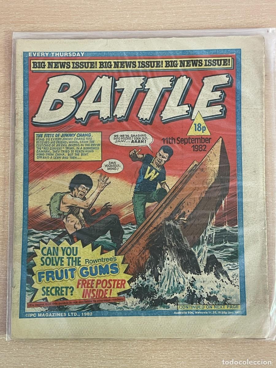 C&oacute;mics: Comic ingl&eacute;s BATTLE Magazine 11th September 1982 Jimmy Chang 11Septiembre 1982 WWII 2&ordf;Guerra Mundial
