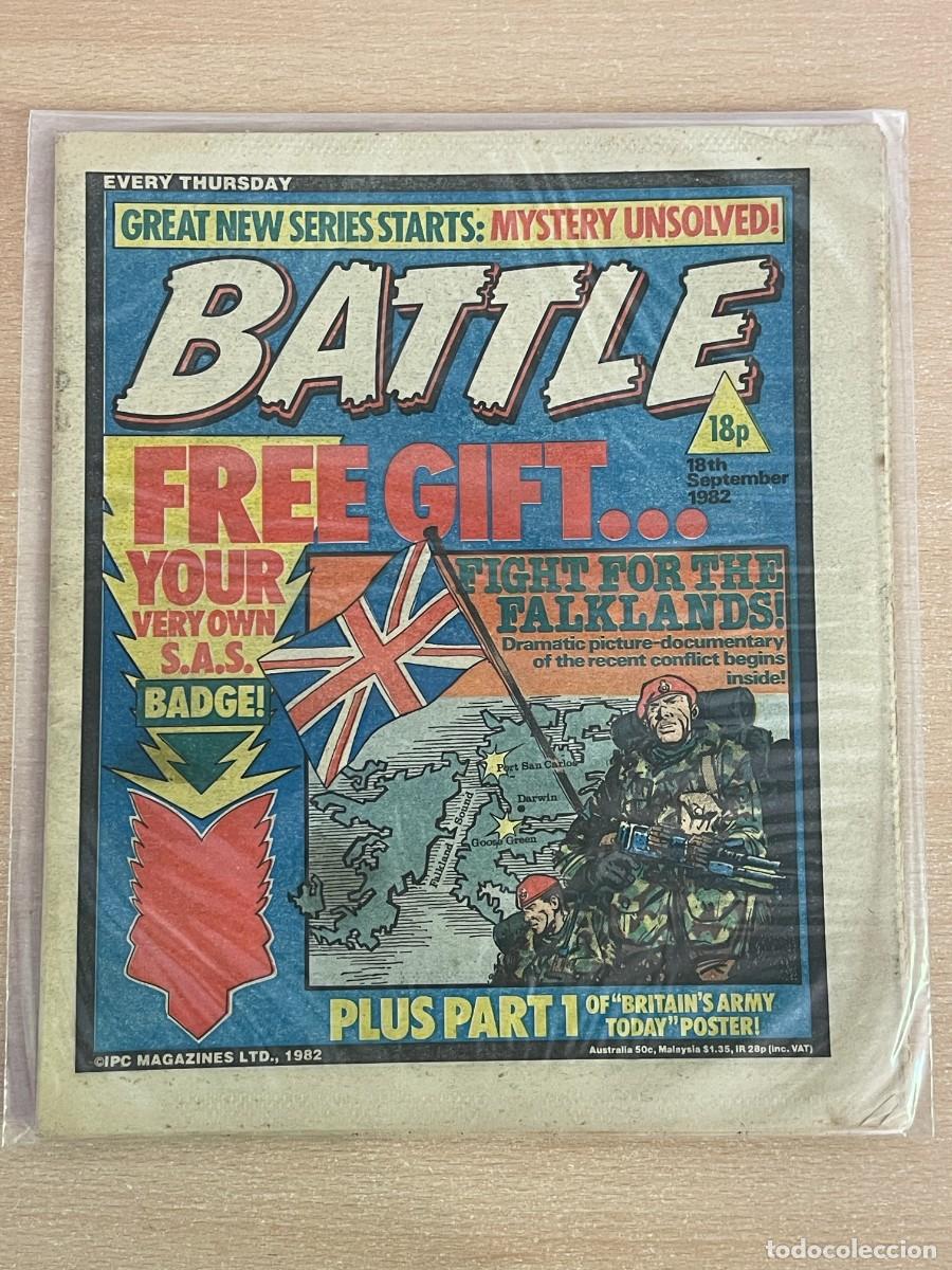 C&oacute;mics: Comic ingl&eacute;s BATTLE Magazine 18th September 1982 Falklands 18 Septiembre 1982 WWII 2&ordf; Guerra Mundial