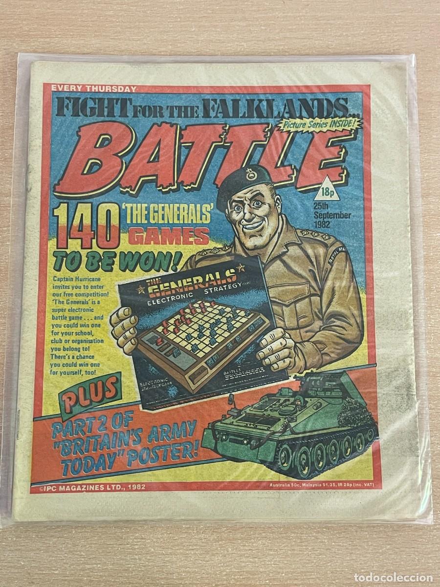 C&oacute;mics: Comic ingl&eacute;s BATTLE Magazine 25th September 1982 Falklands 25 Septiembre 1982 WWII 2&ordf; Guerra Mundial