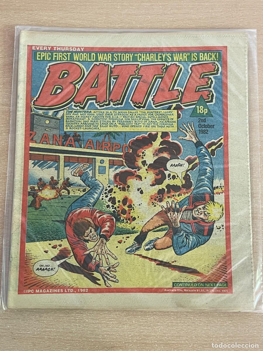 C&oacute;mics: Comic ingl&eacute;s BATTLE Magazine 2nd October 1982 The Hunters 2 Octubre 1982 WWII 2&ordf; Guerra Mundial