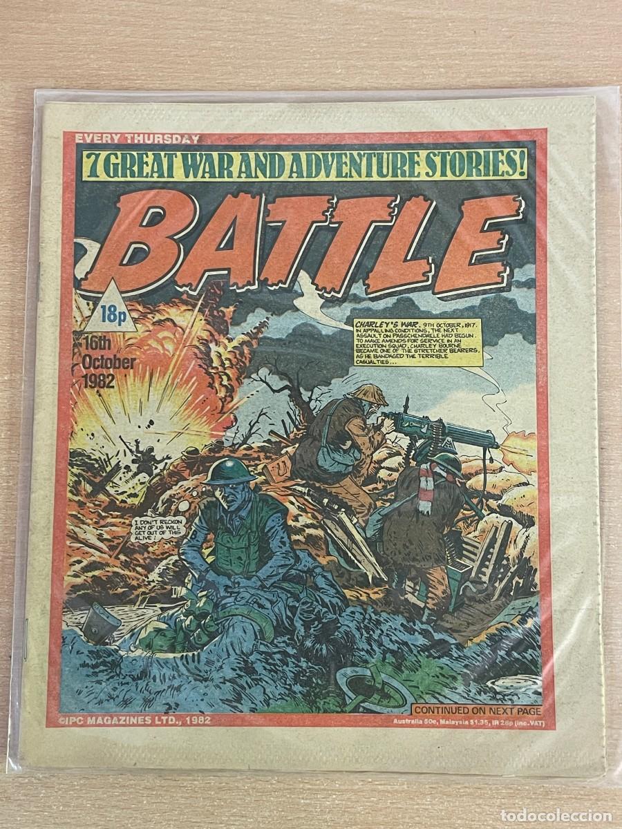 C&oacute;mics: Comic ingl&eacute;s BATTLE Magazine 16th October 1982 Charley's War 16 Octubre 1982 WWII 2&ordf; Guerra Mundial
