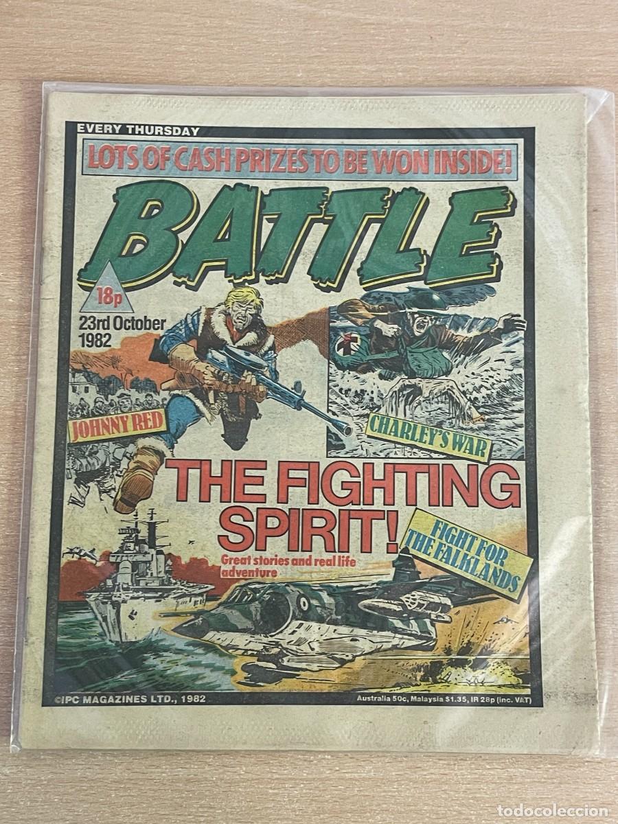 C&oacute;mics: Comic ingl&eacute;s BATTLE Magazine 23rd October 1982 Johnny Red 23 Octubre 1982 WWII 2&ordf; Guerra Mundial