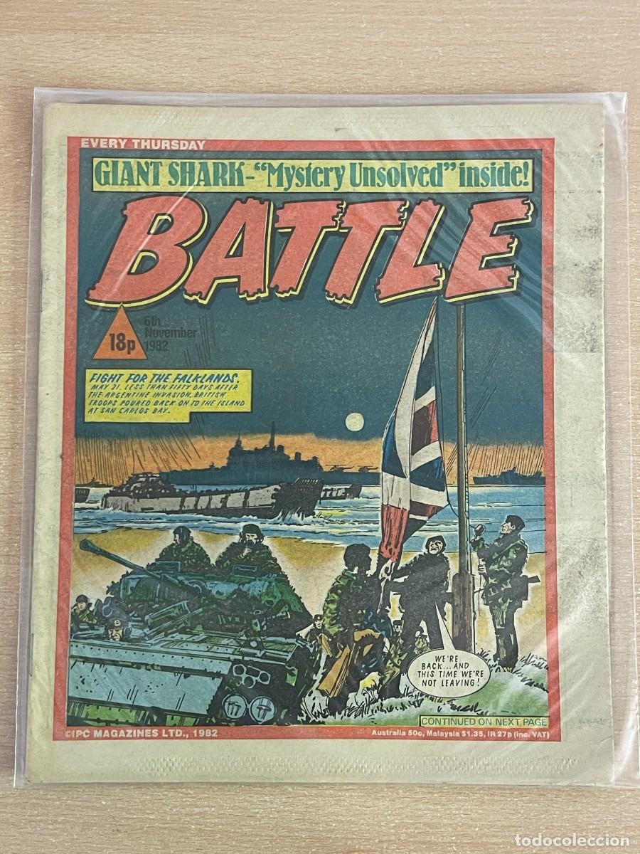 C&oacute;mics: Comic ingl&eacute;s BATTLE Magazine 6th November 1982 The Falklands 6 Noviembre 1982 WWII 2&ordf; Guerra Mundial