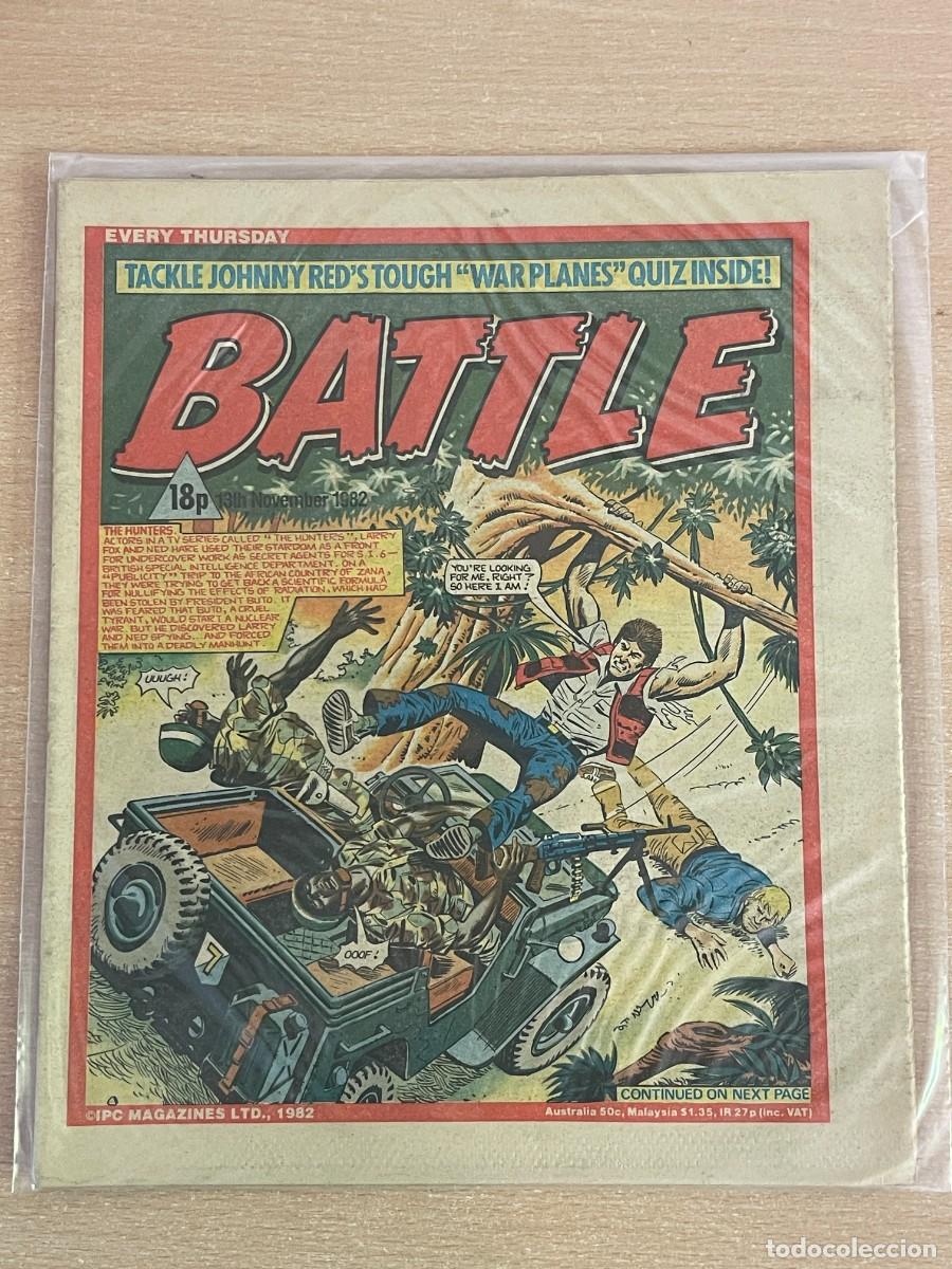 C&oacute;mics: Comic ingl&eacute;s BATTLE Magazine 13th November 1982 The Hunters 13 Noviembre 1982 WWII 2&ordf; Guerra Mundial