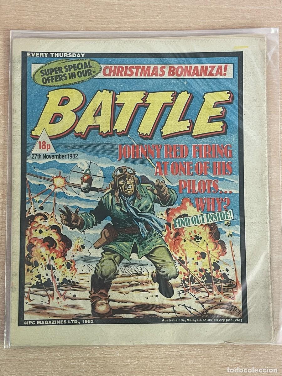 C&oacute;mics: Comic ingl&eacute;s BATTLE Magazine 27th November 1982 Johnny Red 27 Noviembre 1982 WWII 2&ordf; Guerra Mundial
