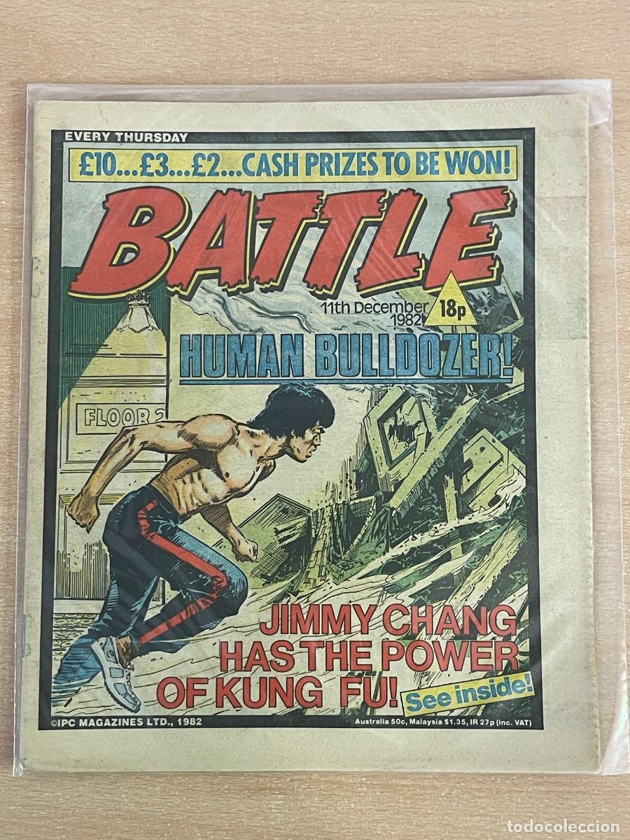 C&oacute;mics: Comic ingl&eacute;s BATTLE Magazine 11th December 1982 Jimmy Chang 11 Diciembre 1982 WWII 2&ordf; Guerra Mundial