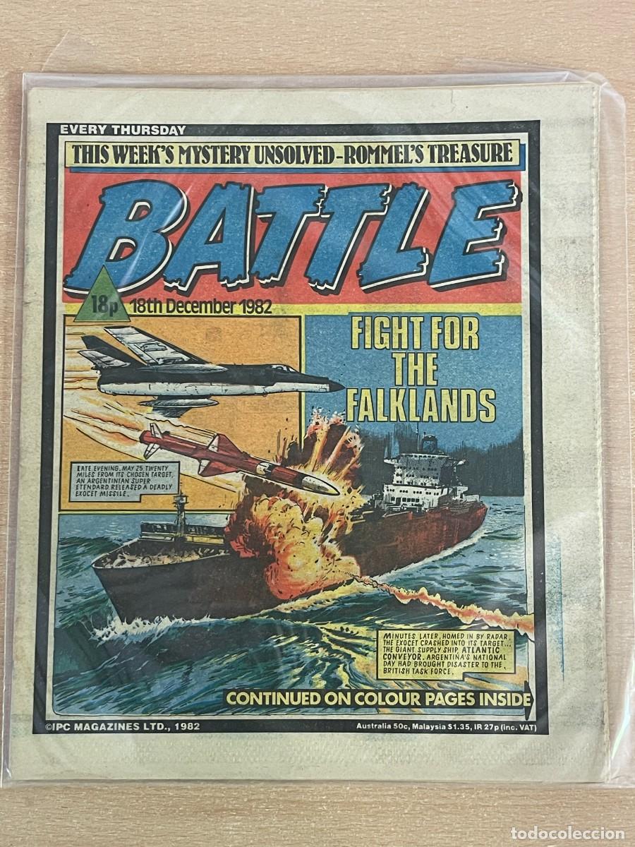 C&oacute;mics: Comic ingl&eacute;s BATTLE Magazine 18th December 1982 Falklands 18 Diciembre 1982 WWII 2&ordf; Guerra Mundial