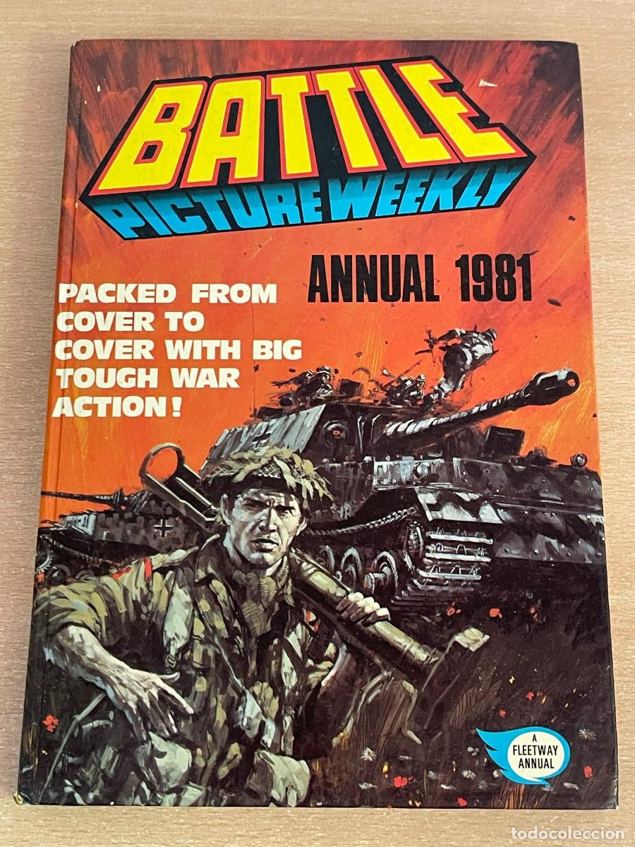 C&oacute;mics: Comic de guerra ingl&eacute;s BATTLE PICTURE WEEKLY ANNUAL 1981 WWII 2&ordf; Guerra Mundial IPC Magazines b&eacute;lico