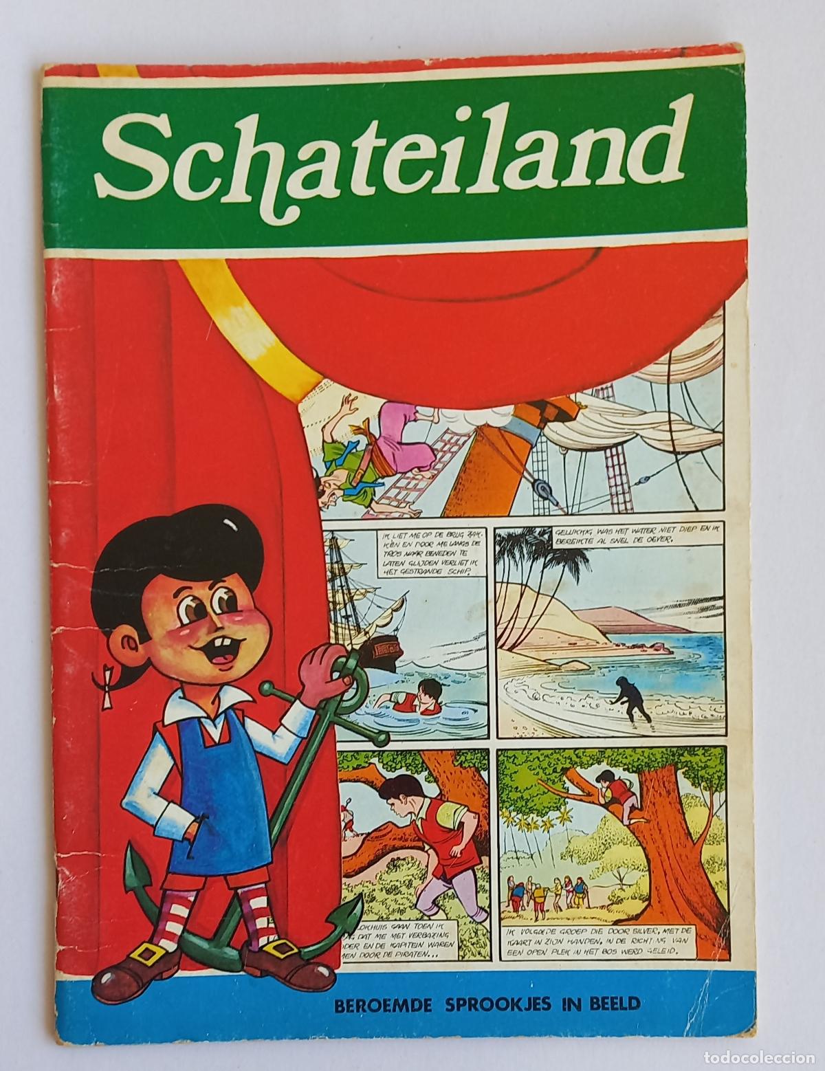 C&oacute;mics: C&oacute;mic infantil holand&eacute;s. Schateiland serie Beroemde Sprookjes in Beeld. Arturo Moreno 1978 ed. Plan.